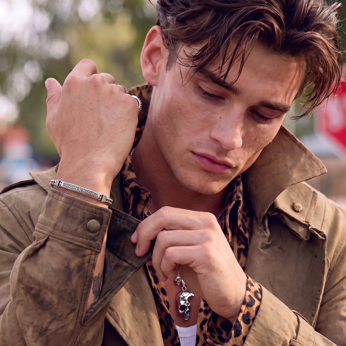 Pulsera con Motivo de Clave Griega